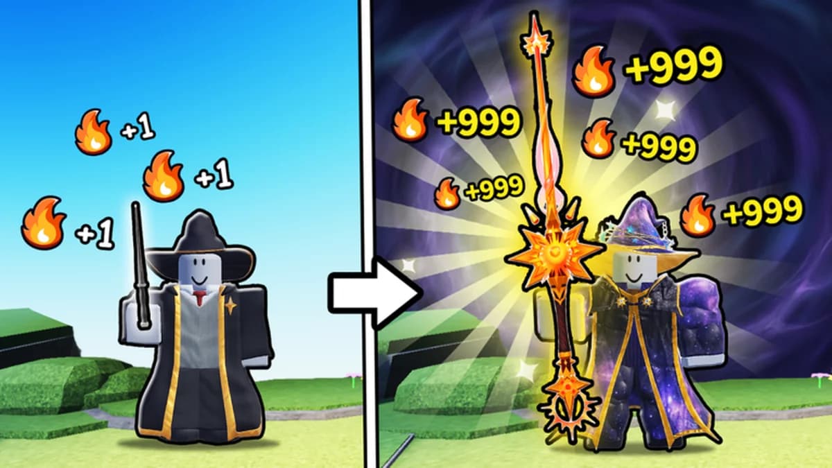 Magic Loot — wand and armor loadout screen